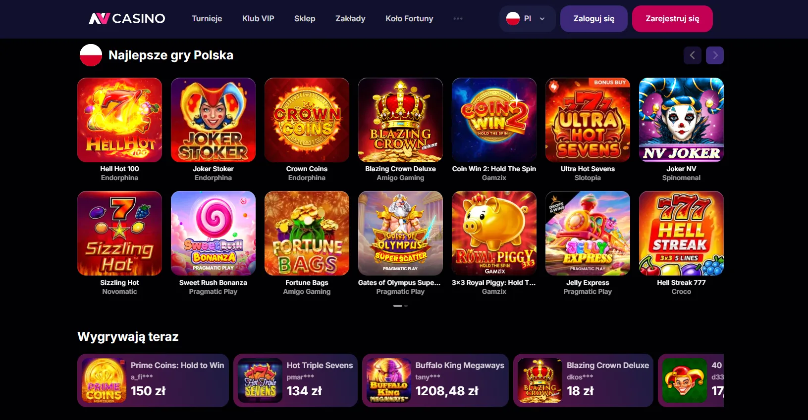 NV casino login dostęp do gier i kategorii po zalogowaniu